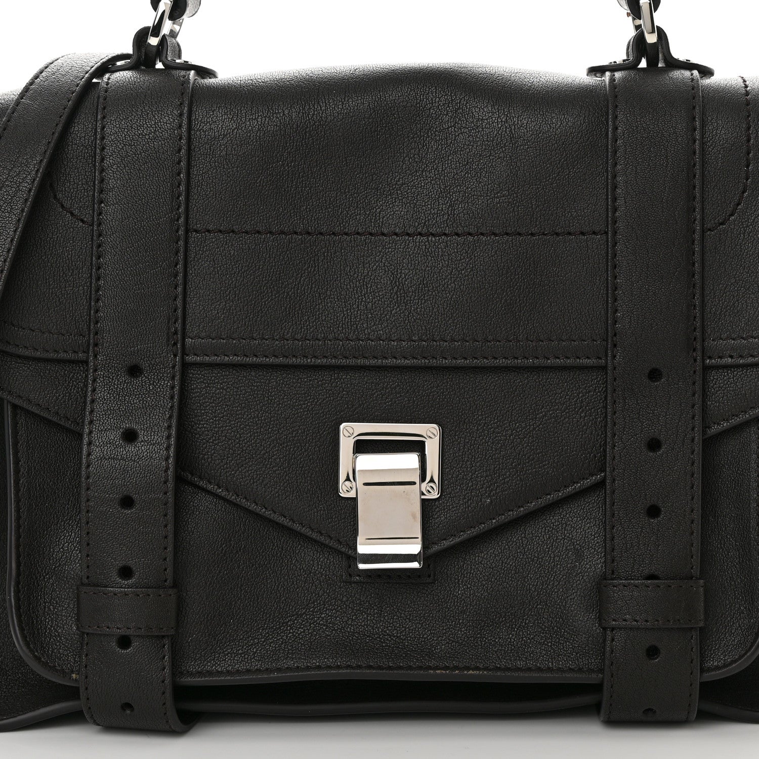 Proenza Schouler Lambskin Medium PS1 Satchel Dark Espresso 7 of 16