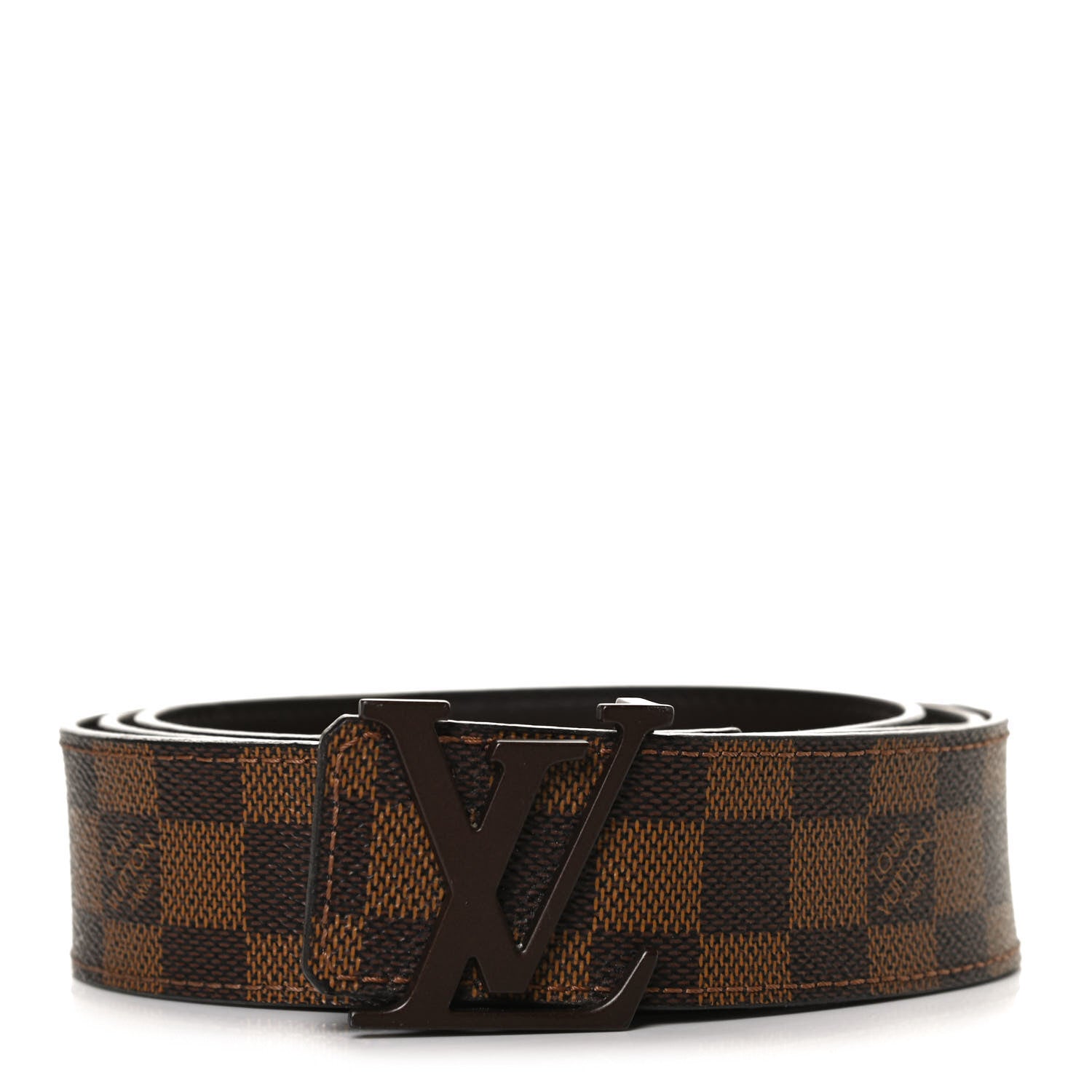 Louis Vuitton Damier Ebene 40mm LV Initiales Belt 120 48 1 of 8