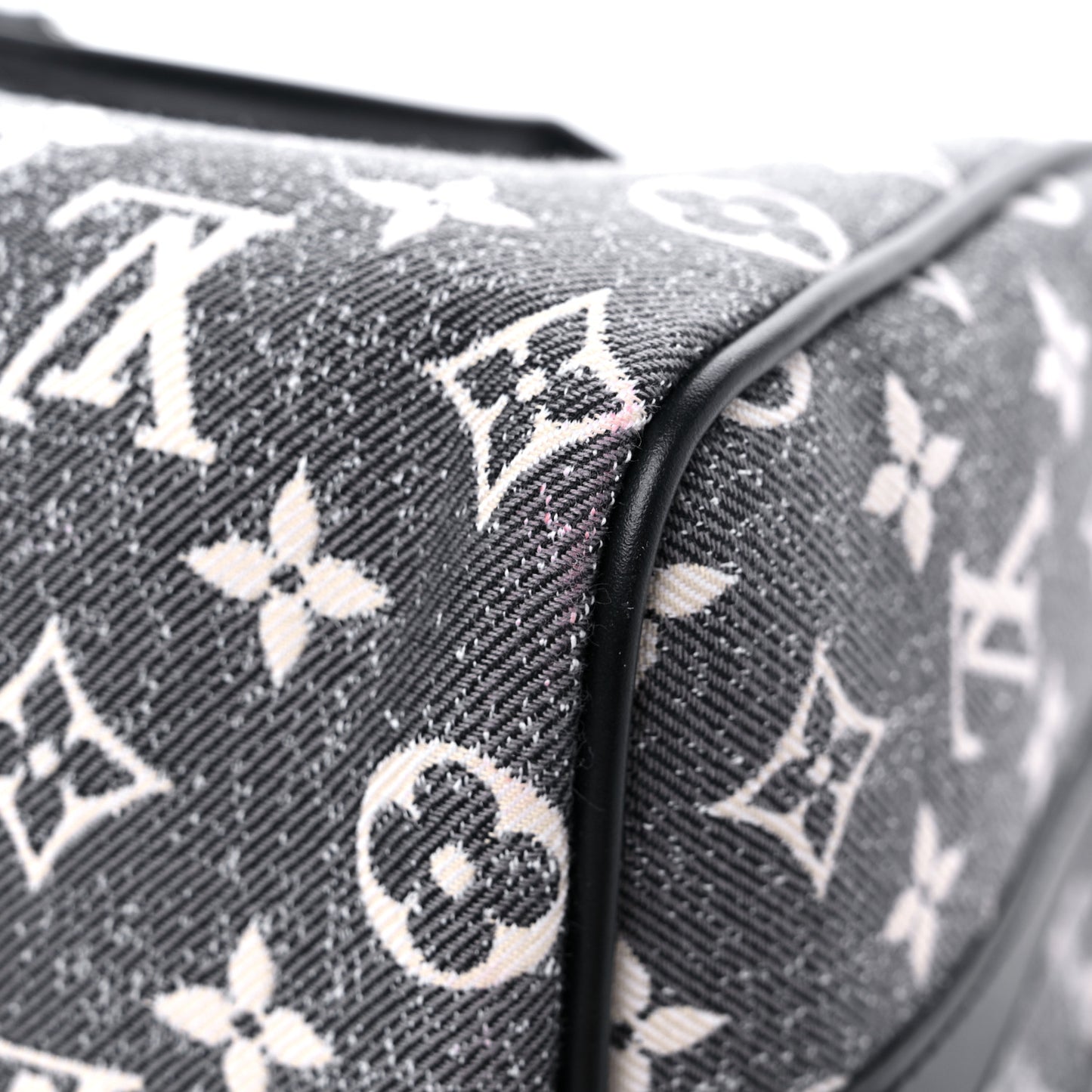Denim Monogram Jacquard Speedy Bandouliere 25 Black