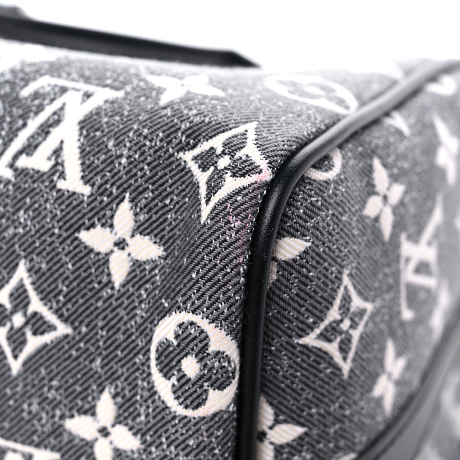 Louis Vuitton Denim Monogram Jacquard Speedy Bandouliere 25 Black 10 of 10