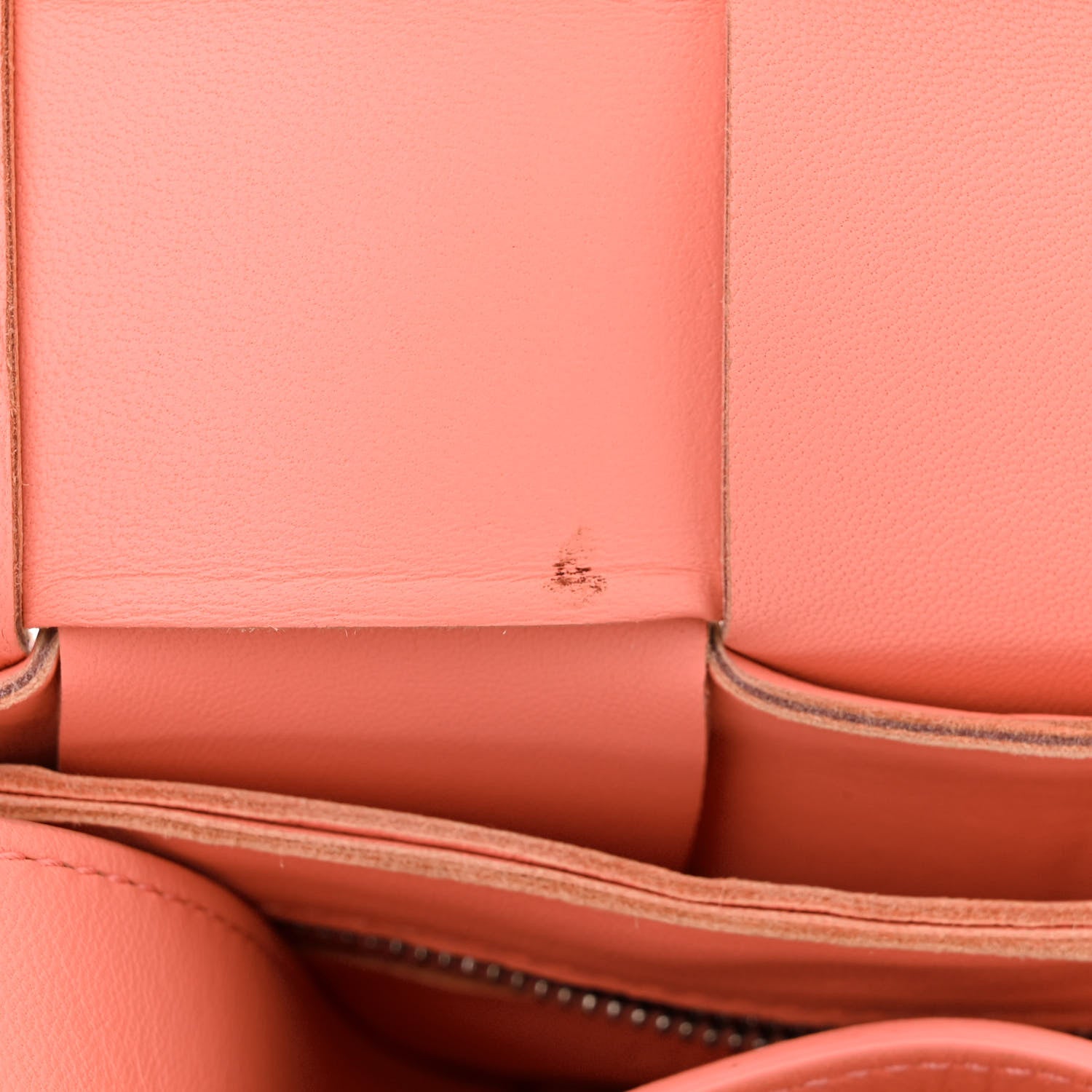Bottega Veneta Nappa Maxi Intreccio Cassette Bag Peach 11 of 13