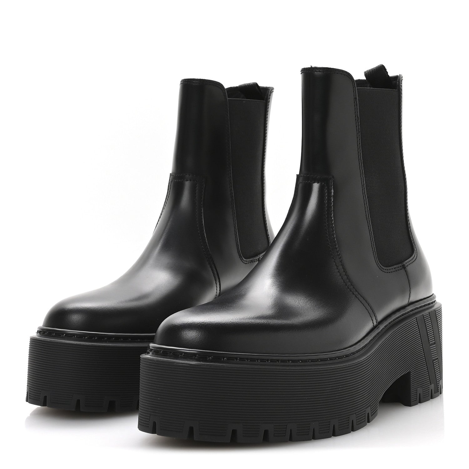 Hermes Calfskin Harrow Ankle Boots 35 Black 4 of 9