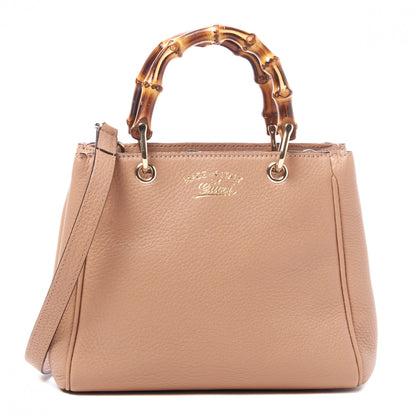 Gucci Cellarius Calfskin Mini Bamboo Shopper Tote Camelia 1 of 8