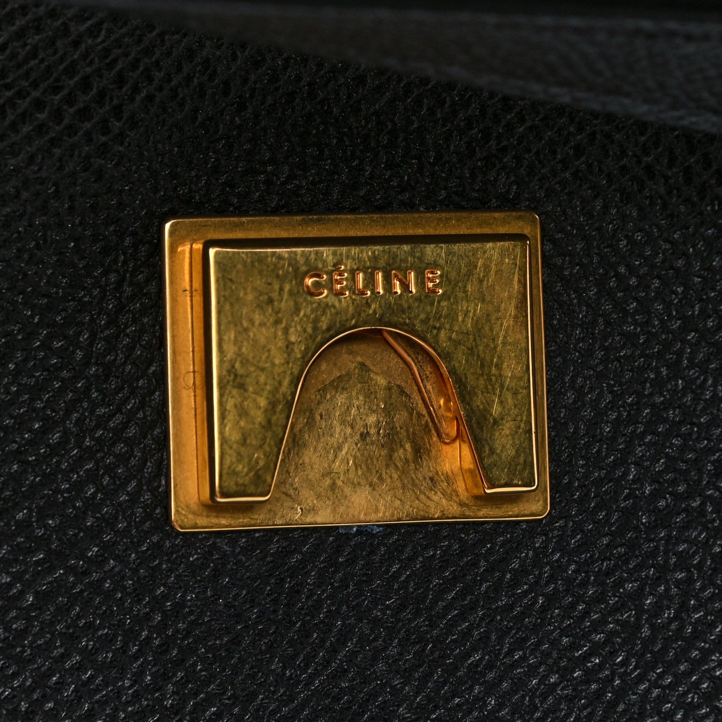 Grained Calfskin Mini Belt Bag Black