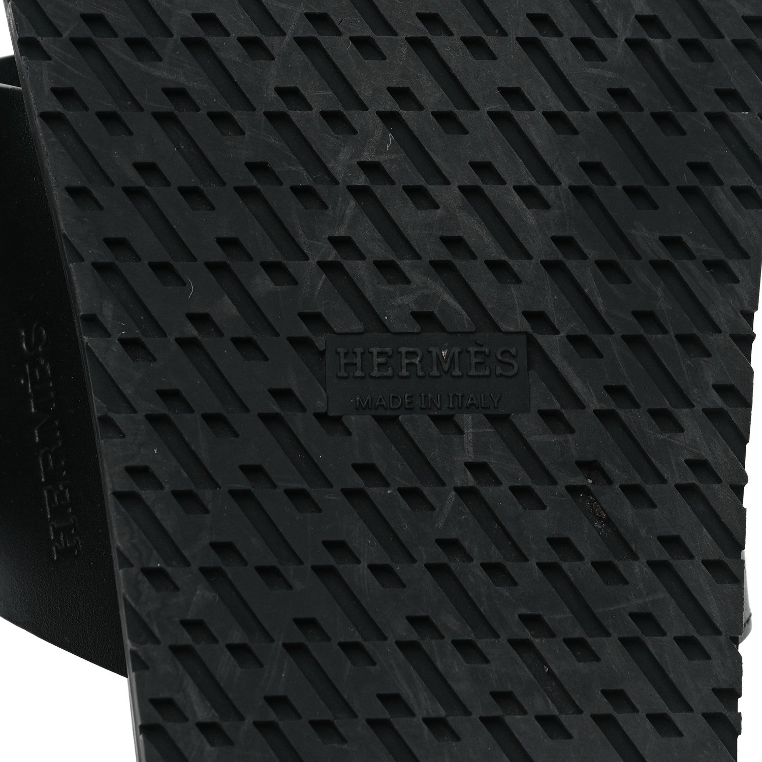 Hermes Calfskin Womens Chypre Sandals 38 Black 7 of 9