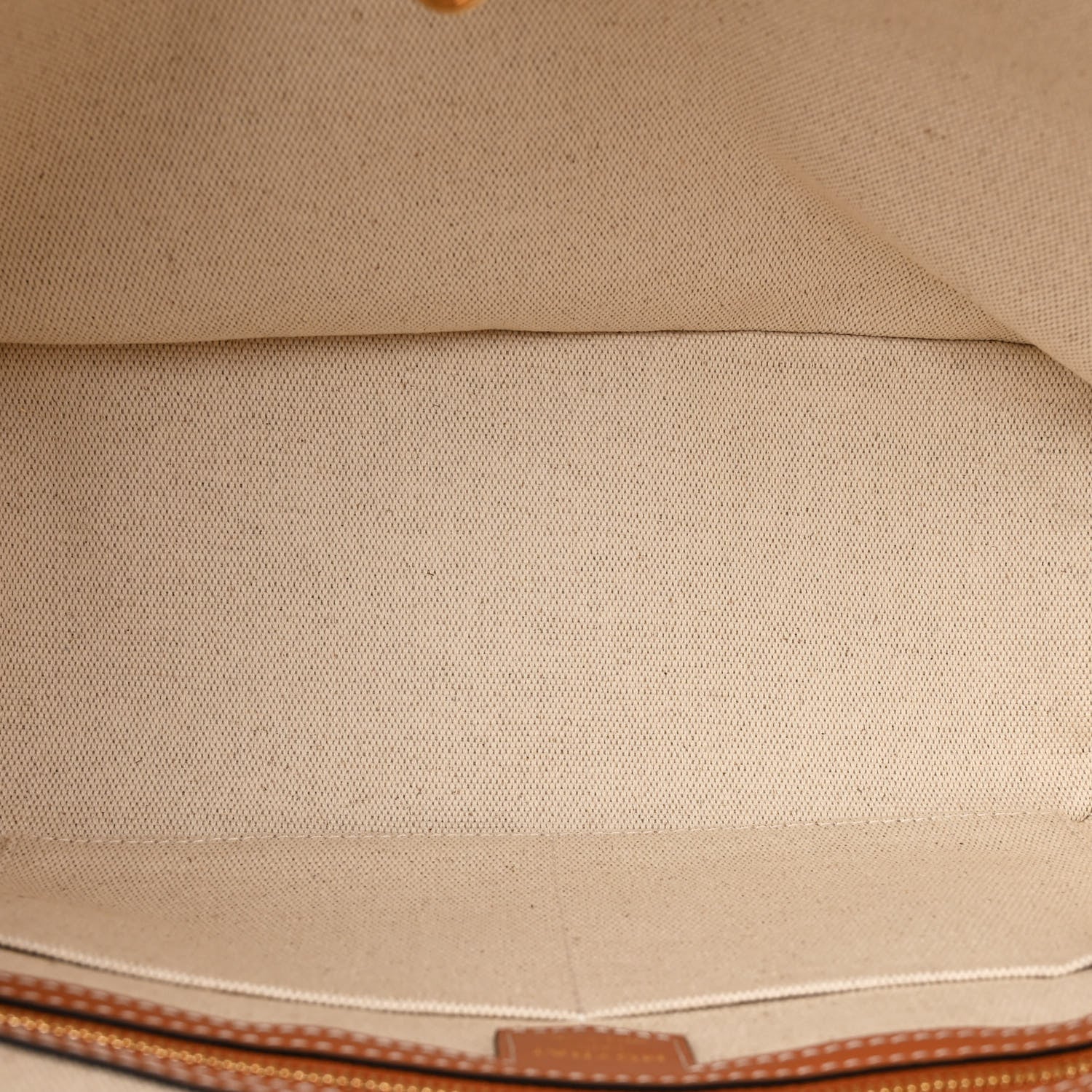 Moynat Calfskin Canvas M Tote PM Brown 6 of 12