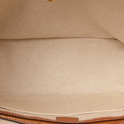 Moynat Calfskin Canvas M Tote PM Brown 6 of 12