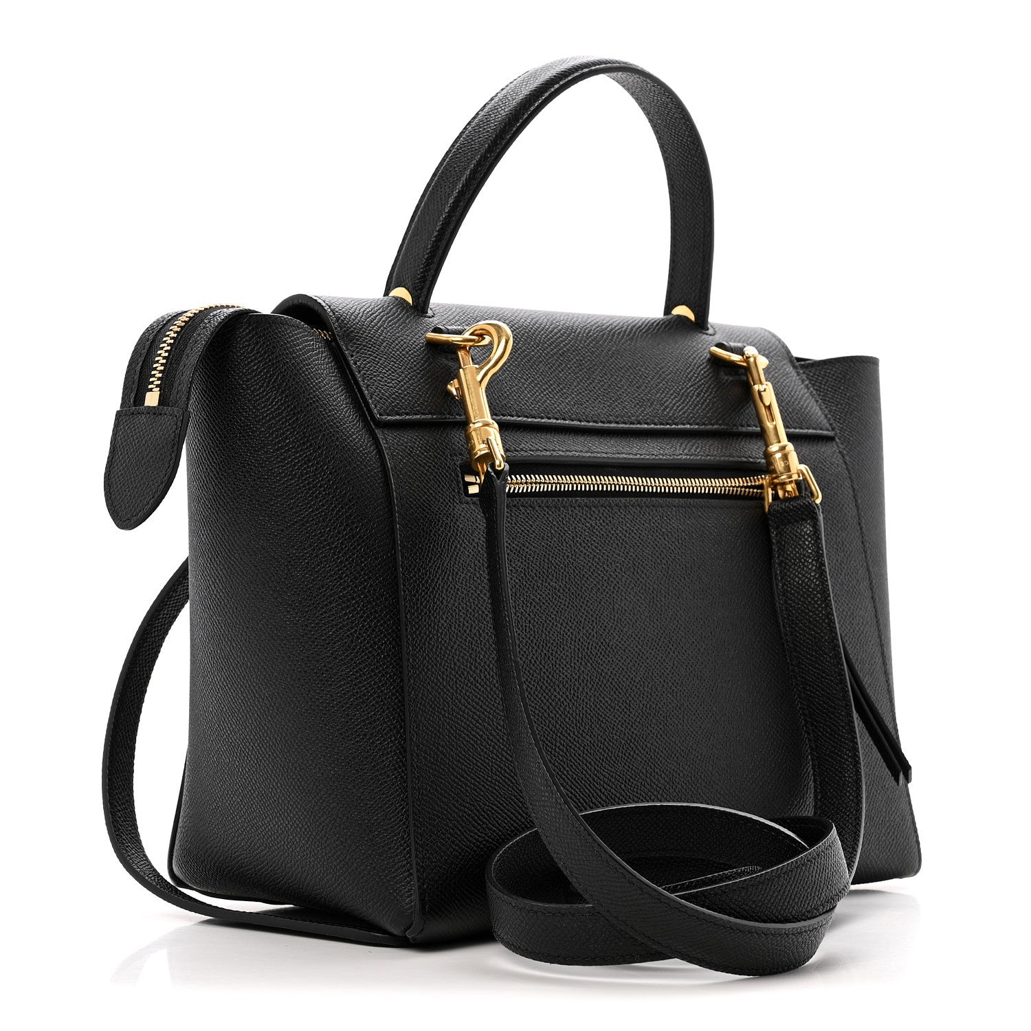 Celine Grained Calfskin Micro Belt Bag Black 3 of 15