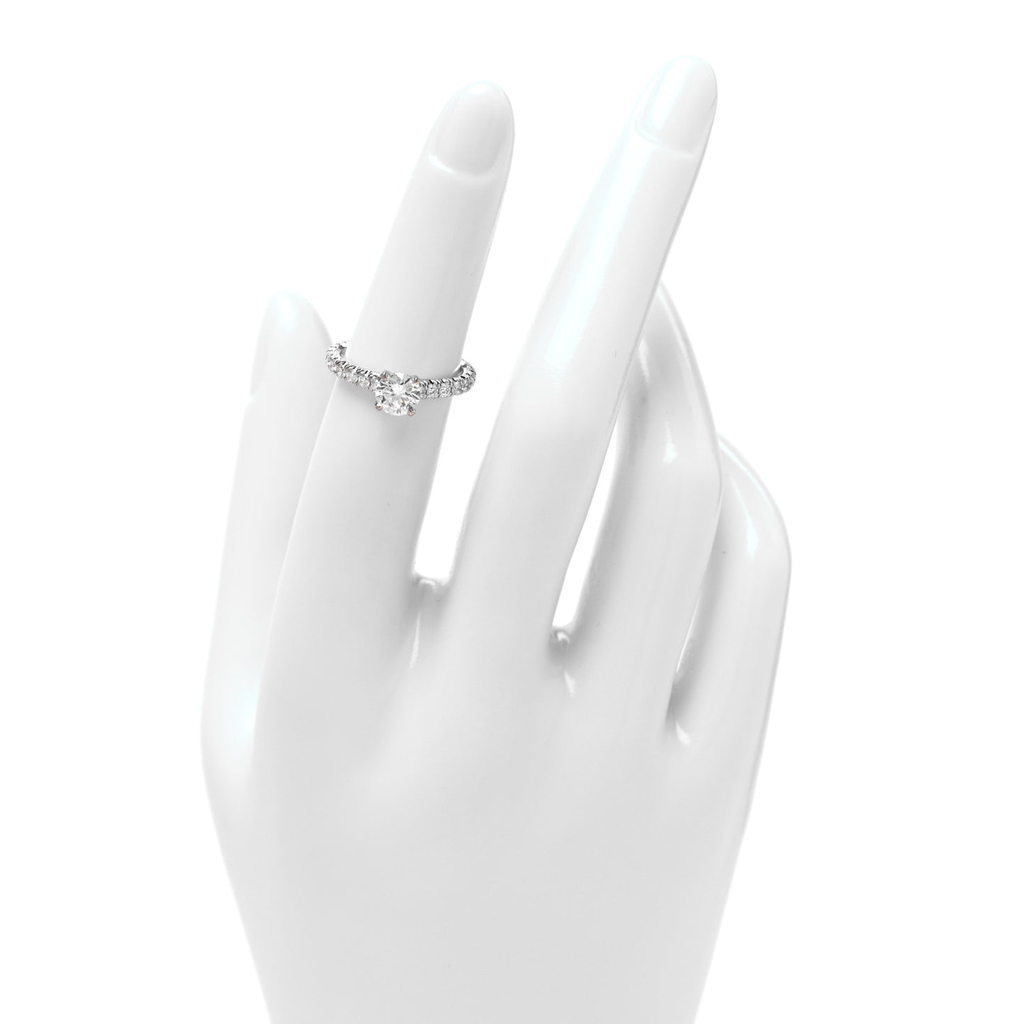 Platinum Diamond .65ct Etincelle De Cartier Solitaire Engagement Ring  48 4.5