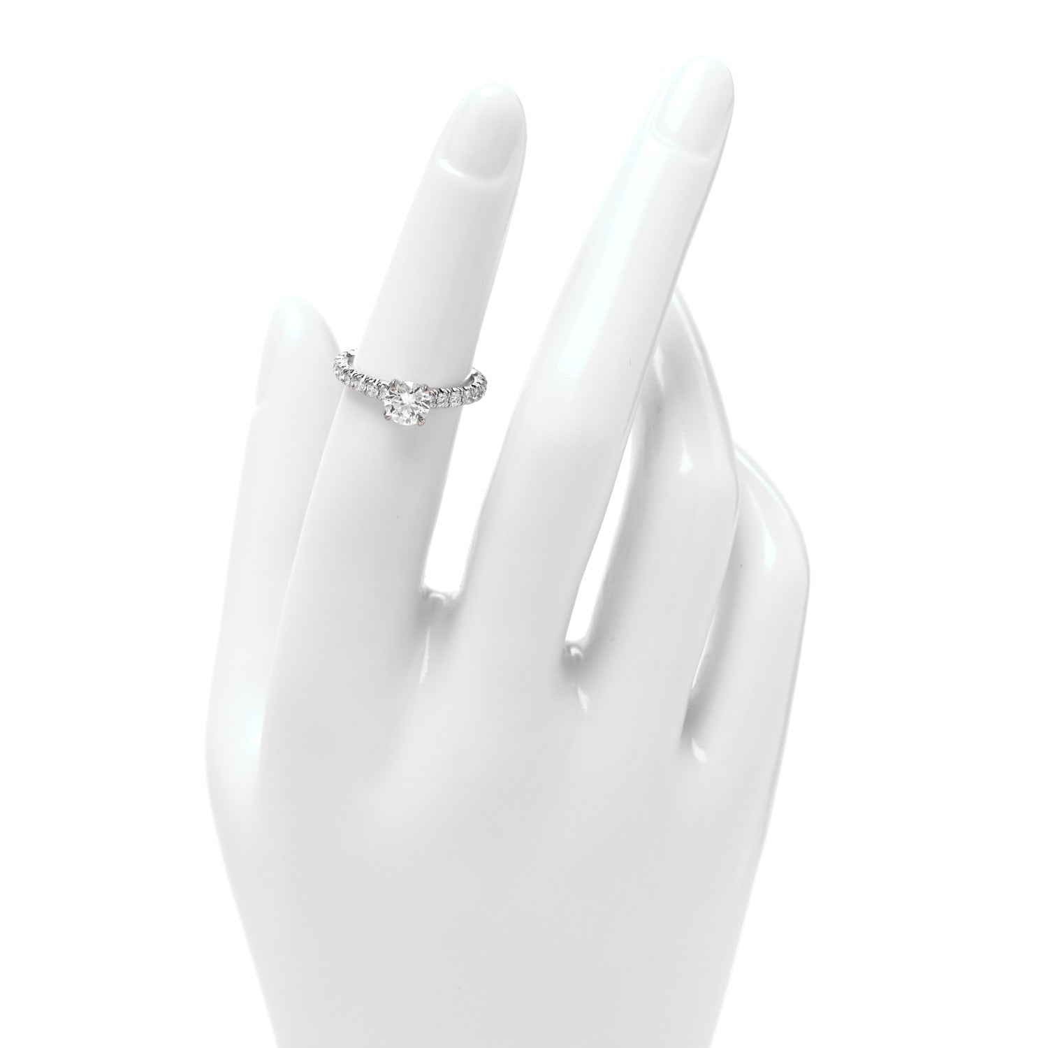 Cartier Platinum Diamond .65ct Etincelle De Cartier Solitaire Engagement Ring  48 4.5 2 of 4