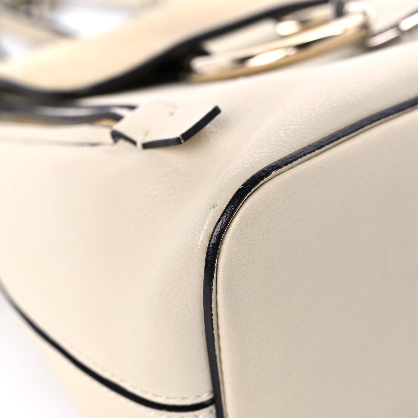 Suede Calfskin Mini Faye Backpack Off White