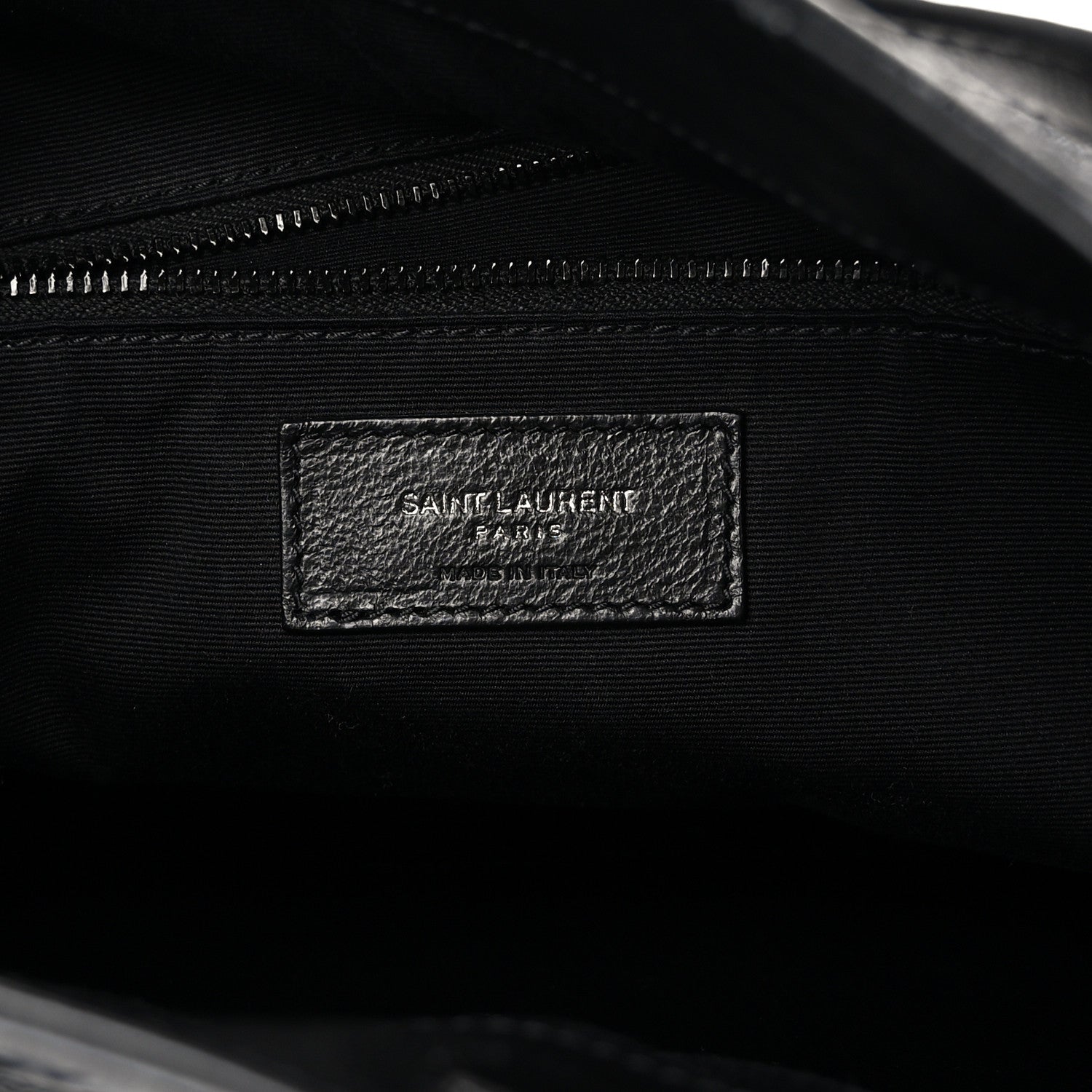 Saint Laurent Crinkled Calfskin Matelasse Monogram Large Niki Shopper Tote Black 6 of 12
