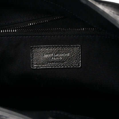 Saint Laurent Crinkled Calfskin Matelasse Monogram Large Niki Shopper Tote Black 6 of 12