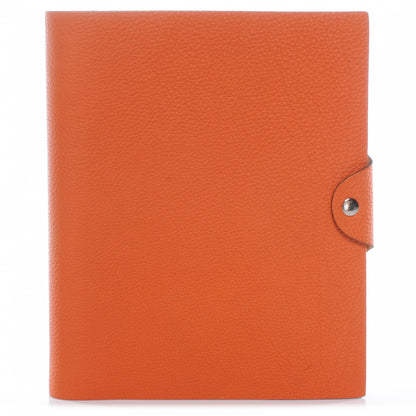 Hermes Togo Ulysse MM Notebook Cover w Notepad Orange 1 of 6