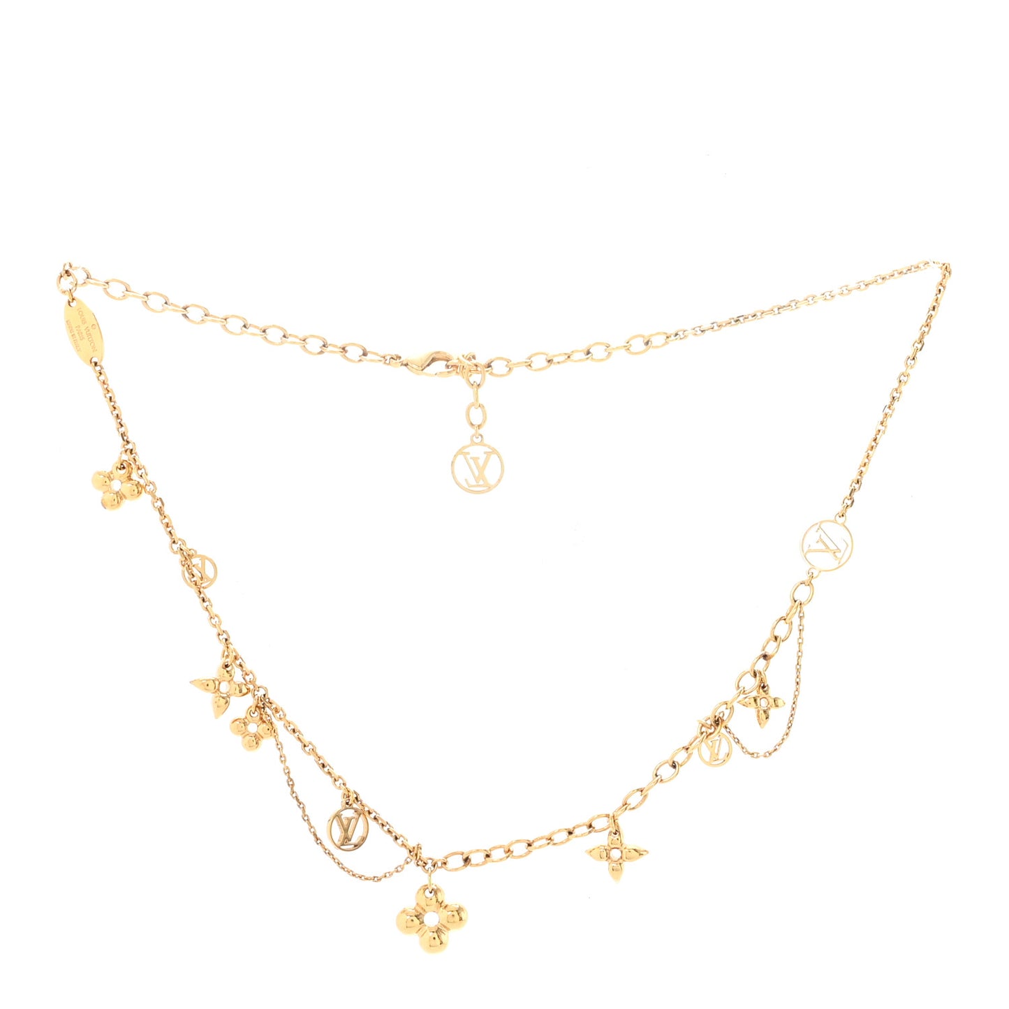 Metal Blooming Supple Necklace Gold