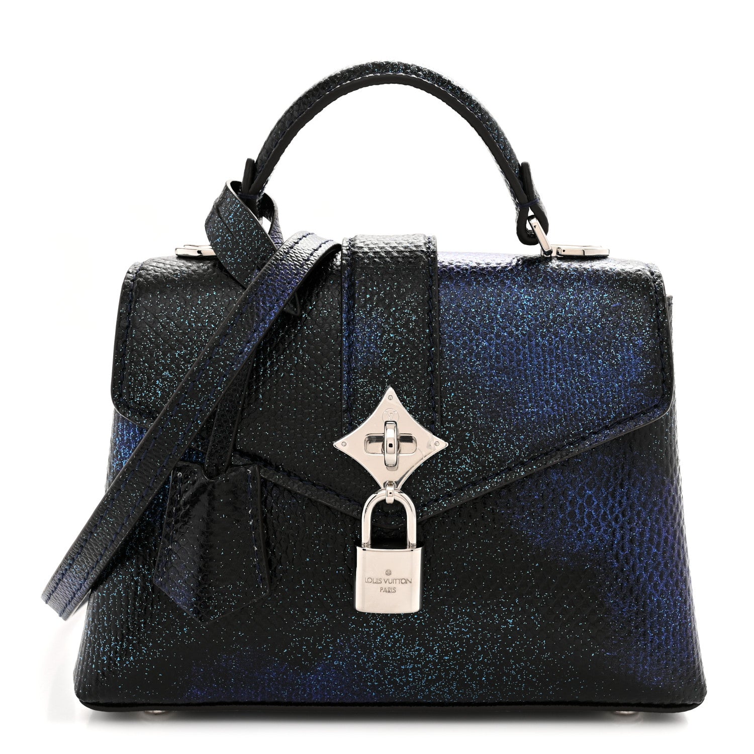 Louis Vuitton Iridescent Snakeskin Rose Des Vents Mini Blue 1 of 11