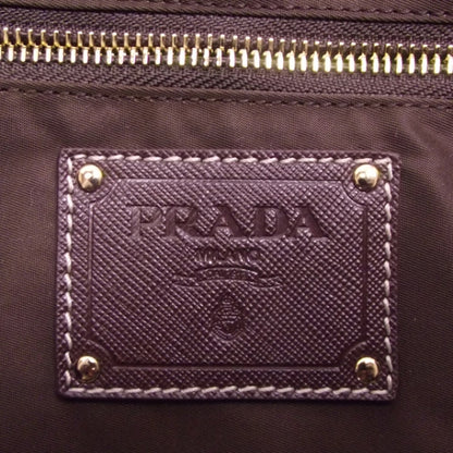 Prada Nylon Large Shopping Tote Brown 7 of 11