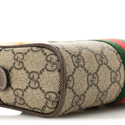 Gucci GG Supreme Monogram Web Small Ophidia Belt Bag Dark Brown 9 of 13
