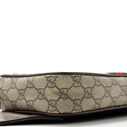 Gucci Soft GG Supreme Monogram Medium Ophidia Belt Bag Dark Brown 9 of 11