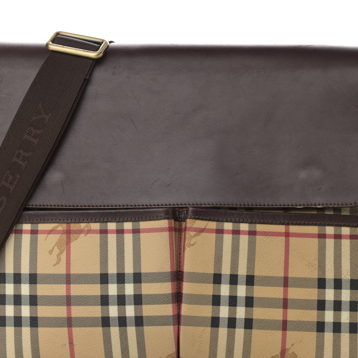 Check Messenger Bag