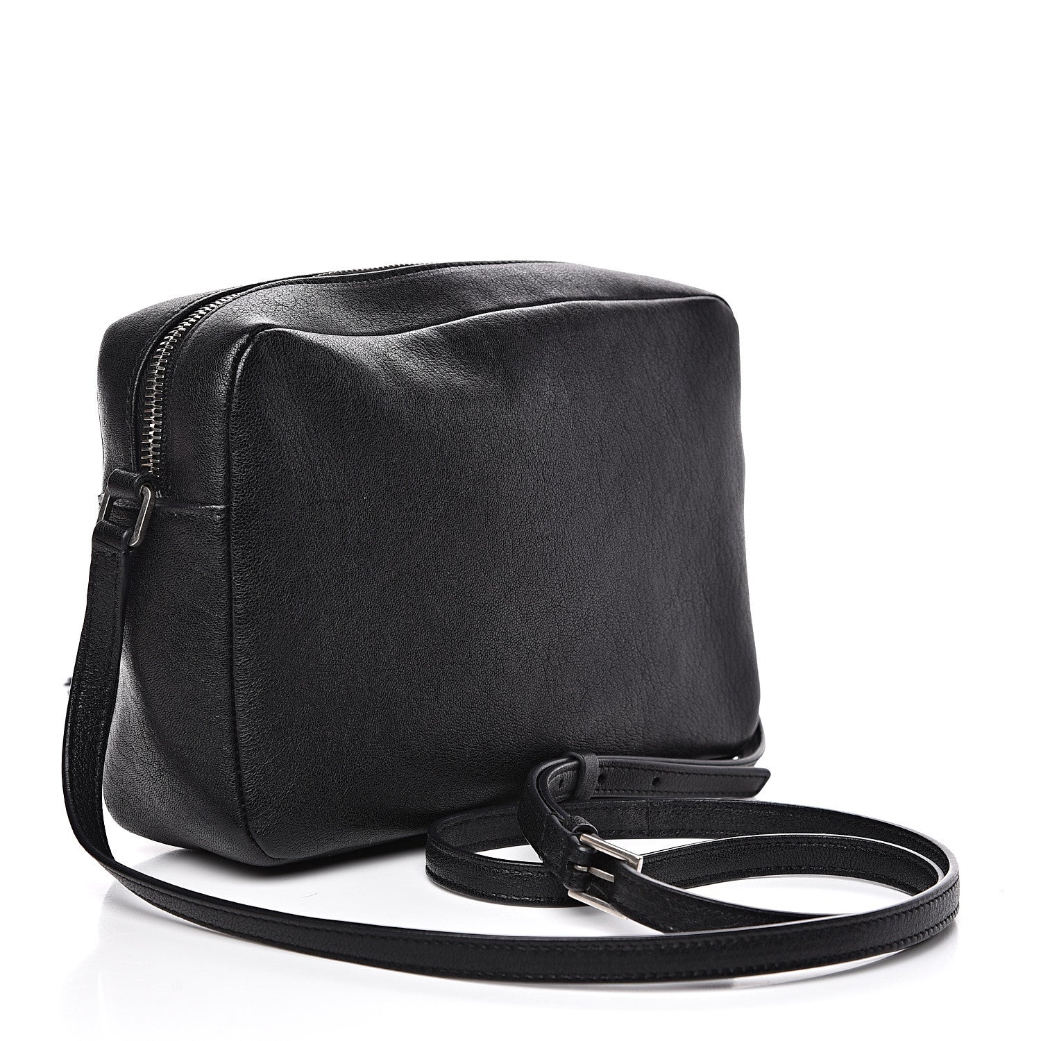 Saint Laurent Lambskin Monogram Small Lou Camera Bag Black 2 of 11