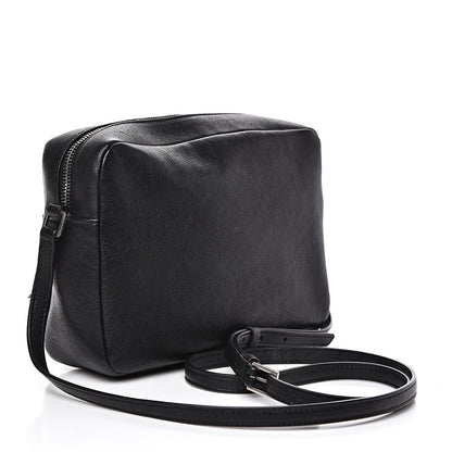 Saint Laurent Lambskin Monogram Small Lou Camera Bag Black 2 of 11