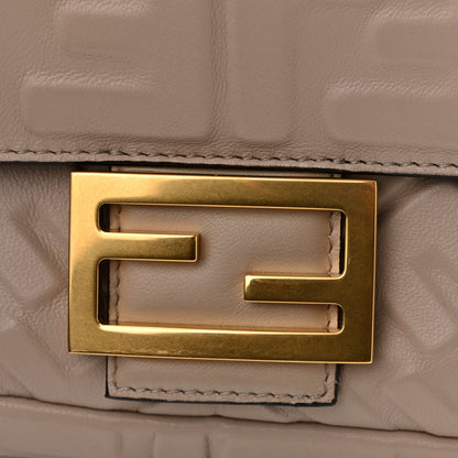 Fendi Nappa FF 1974 Embossed Baguette Camelia 11 of 14