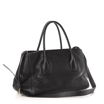 Prada Vitello Daino Shopping Tote Black 4 of 11