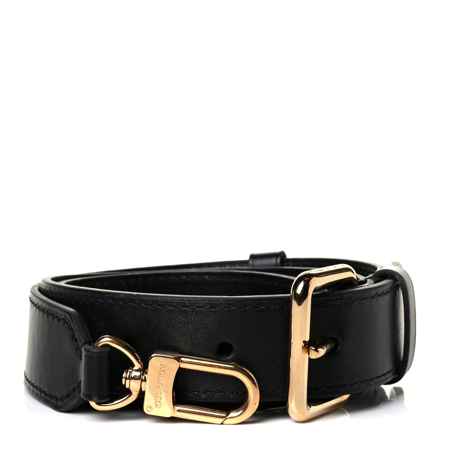 Calfskin Adjustable Odeon Shoulder Strap Black