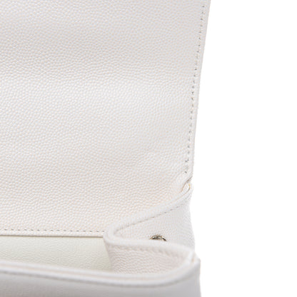 Chanel Caviar Quilted Medium Business Affinity Flap White 6 of 17