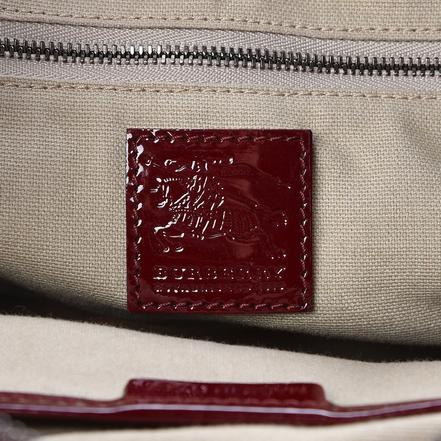 Burberry Nova Check Heart Print Pilgrim Satchel Berry 8 of 11
