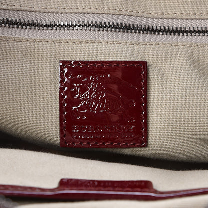 Burberry Nova Check Heart Print Pilgrim Satchel Berry 8 of 11