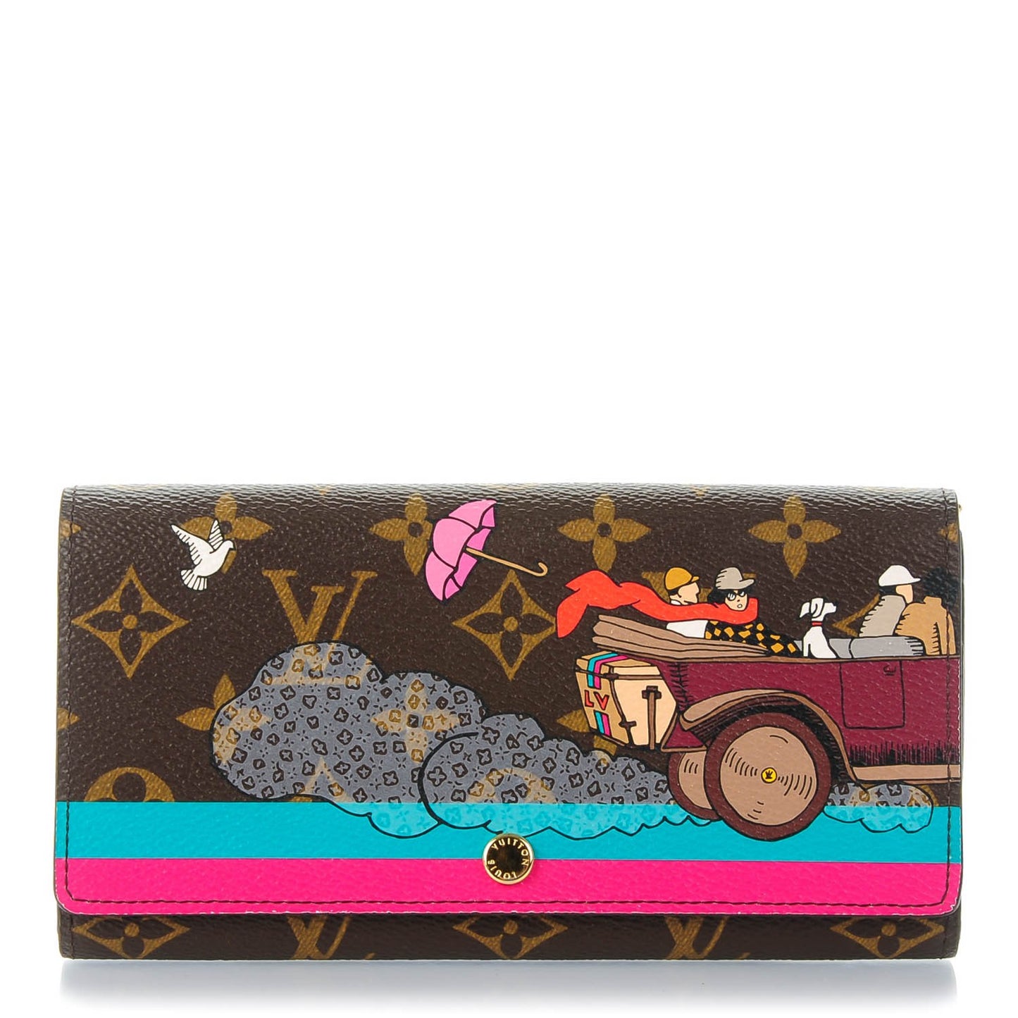 Monogram 2015 Christmas Animation Sarah Wallet Hibiscus