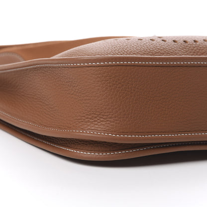 Hermes Taurillon Clemence Evelyne III PM Gold 9 of 11