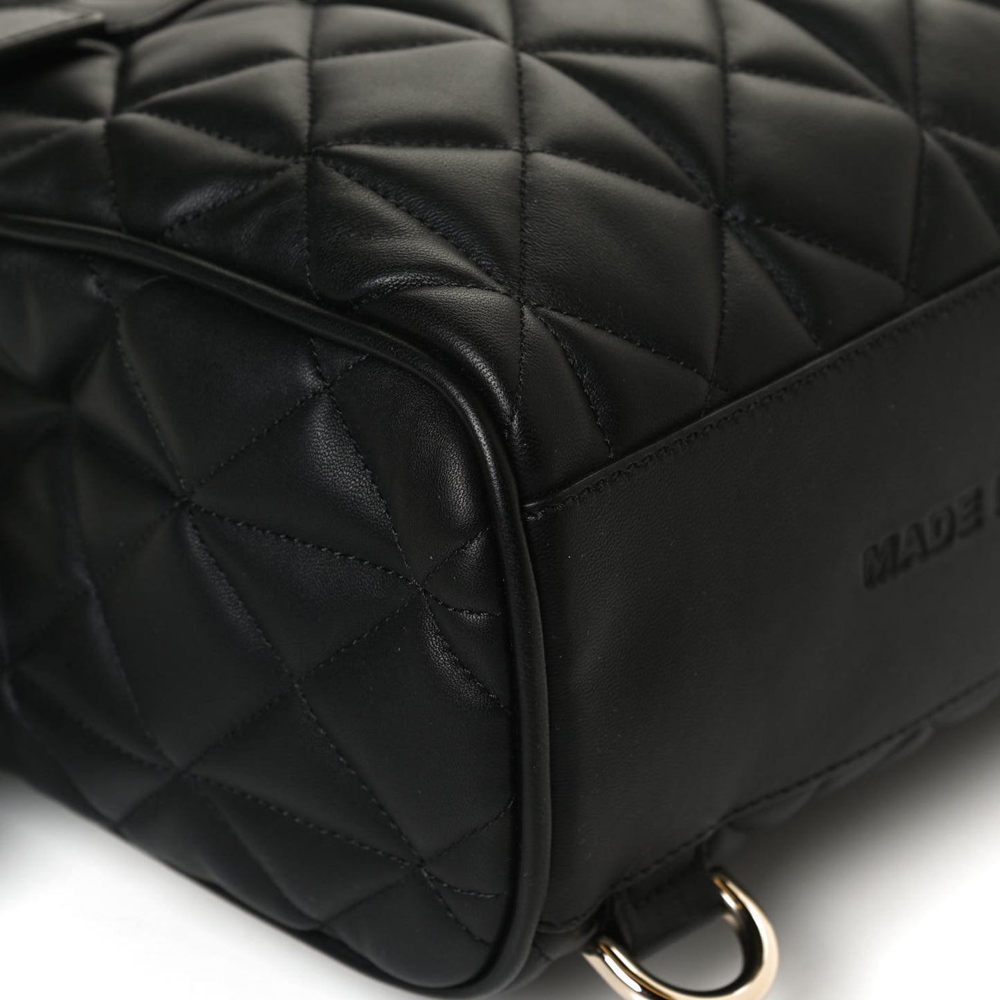 Nappa Quilted Mini Cara Delevingne Convertible Bag Black