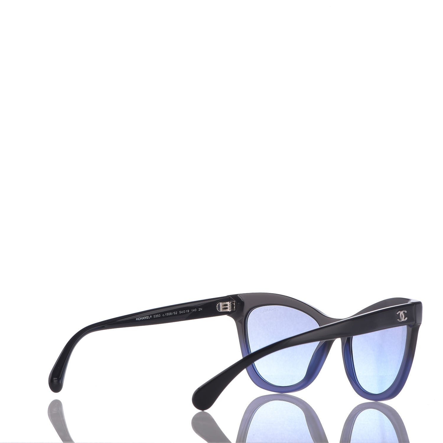 Chanel Acetate CC Cat Eye Summer Sunglasses 5350 Black 4 of 7