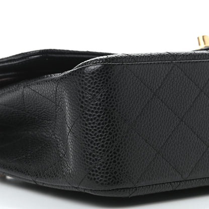 Chanel Caviar Quilted Medium Double Flap Black 8 of 9