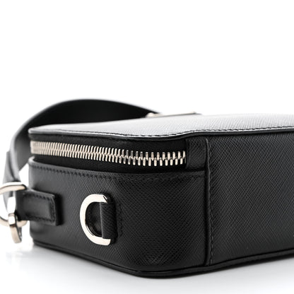 Prada Saffiano Travel Small Brique Top Handle Crossbody Bag Black 11 of 12