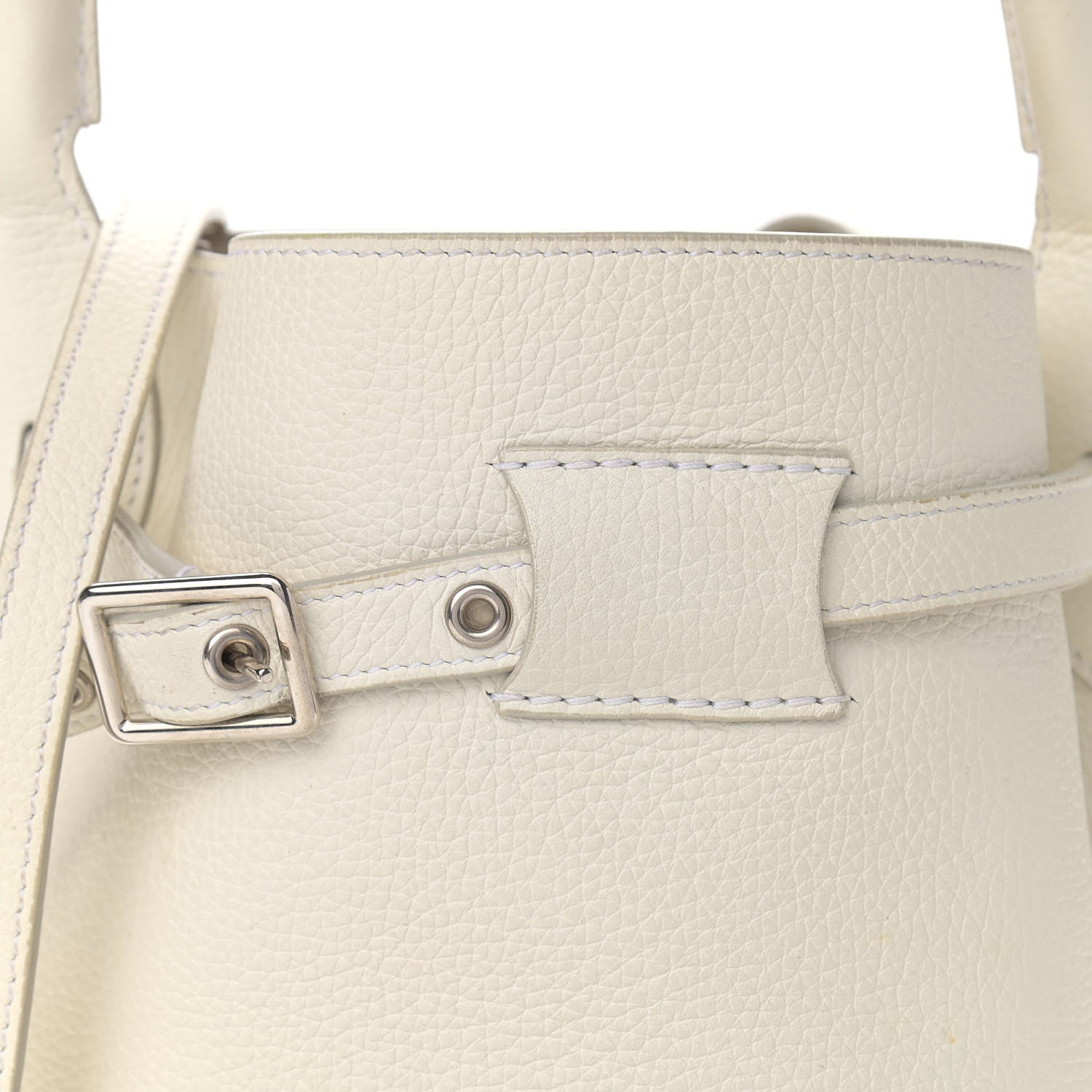 Celine Supple Grained Calfskin Nano Big Bag Bucket White 8 of 13