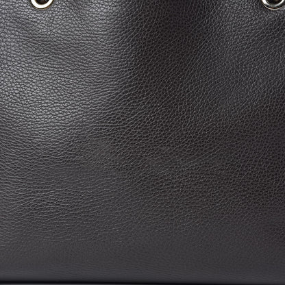 Gucci Calfskin Medium Braided Handle Gifford Tote Dark Brown 9 of 14