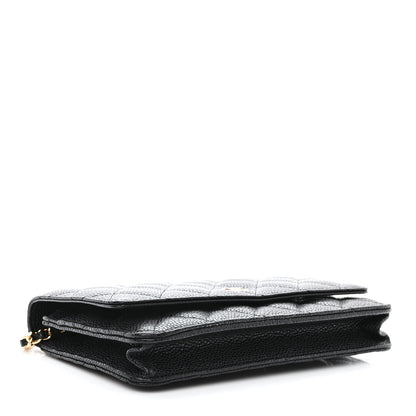 Chanel Caviar Quilted Wallet on Chain WOC Black 4 of 13
