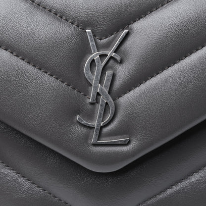 Saint Laurent Calfskin Y Quilted Monogram Toy Loulou Crossbody Bag Storm 24 of 25
