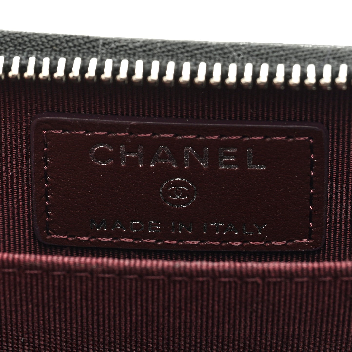 Caviar Quilted Zip Coin Purse Black