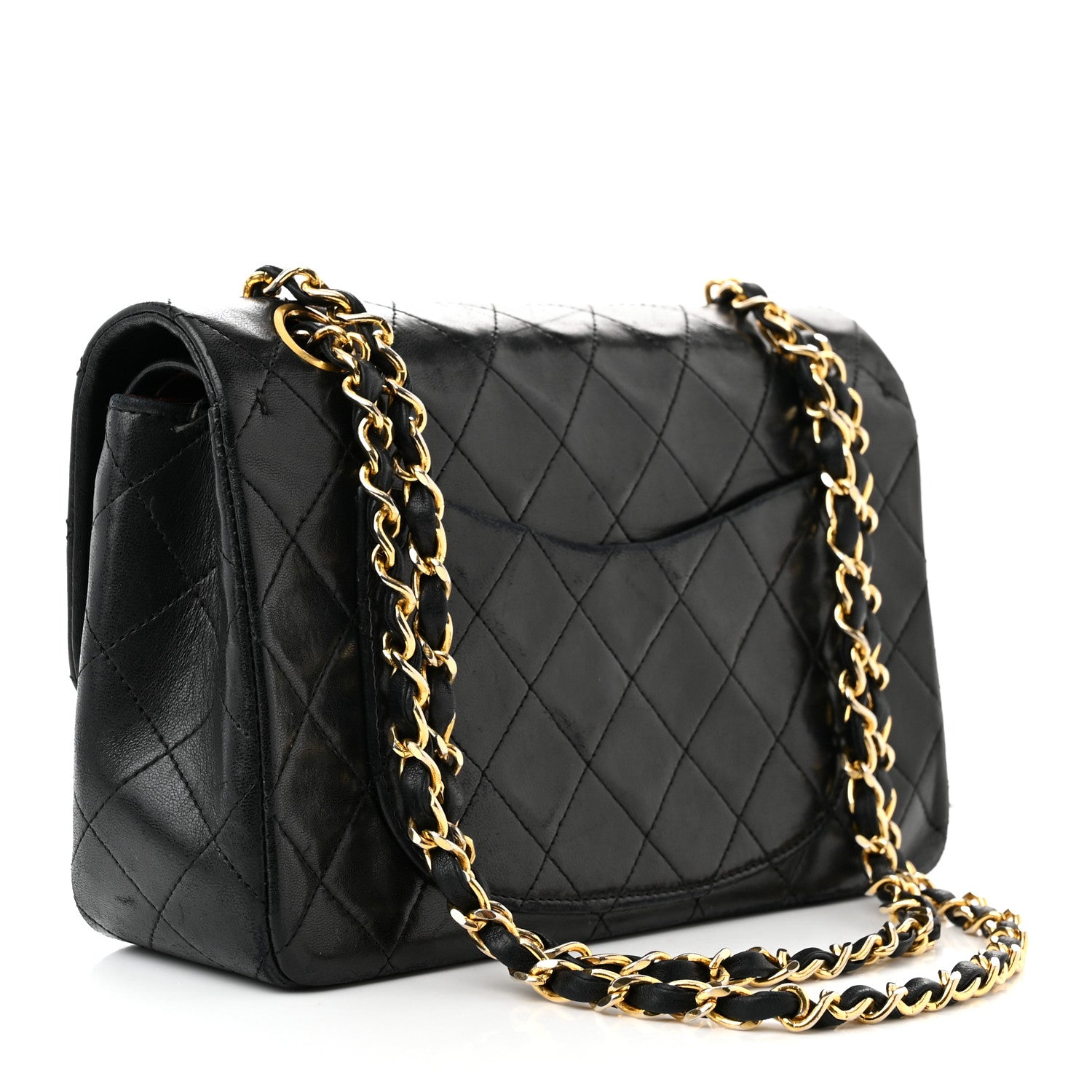 Chanel Lambskin Quilted Small Double Flap Black 3 of 15