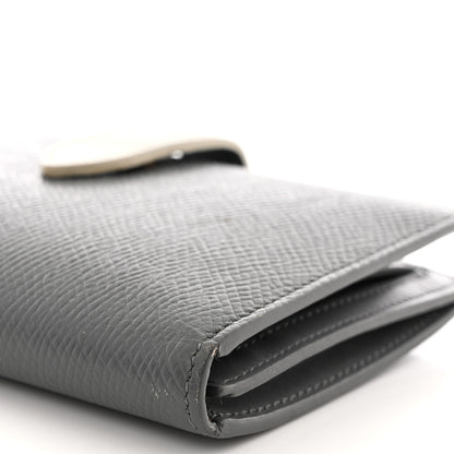 Celine Grained Calfskin Medium Multifunction Strap Wallet Grey Chalk 11 of 12