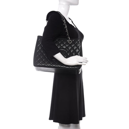 Chanel Caviar Quilted Grand Shopping Tote GST Black 2 of 10