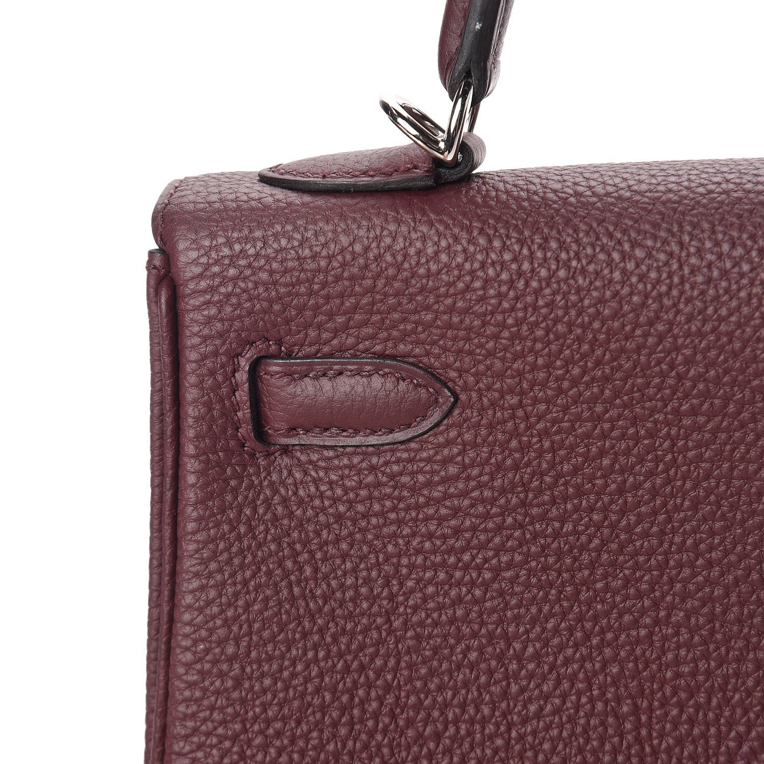 Hermes Togo Kelly Retourne 25 Bordeaux 13 of 37