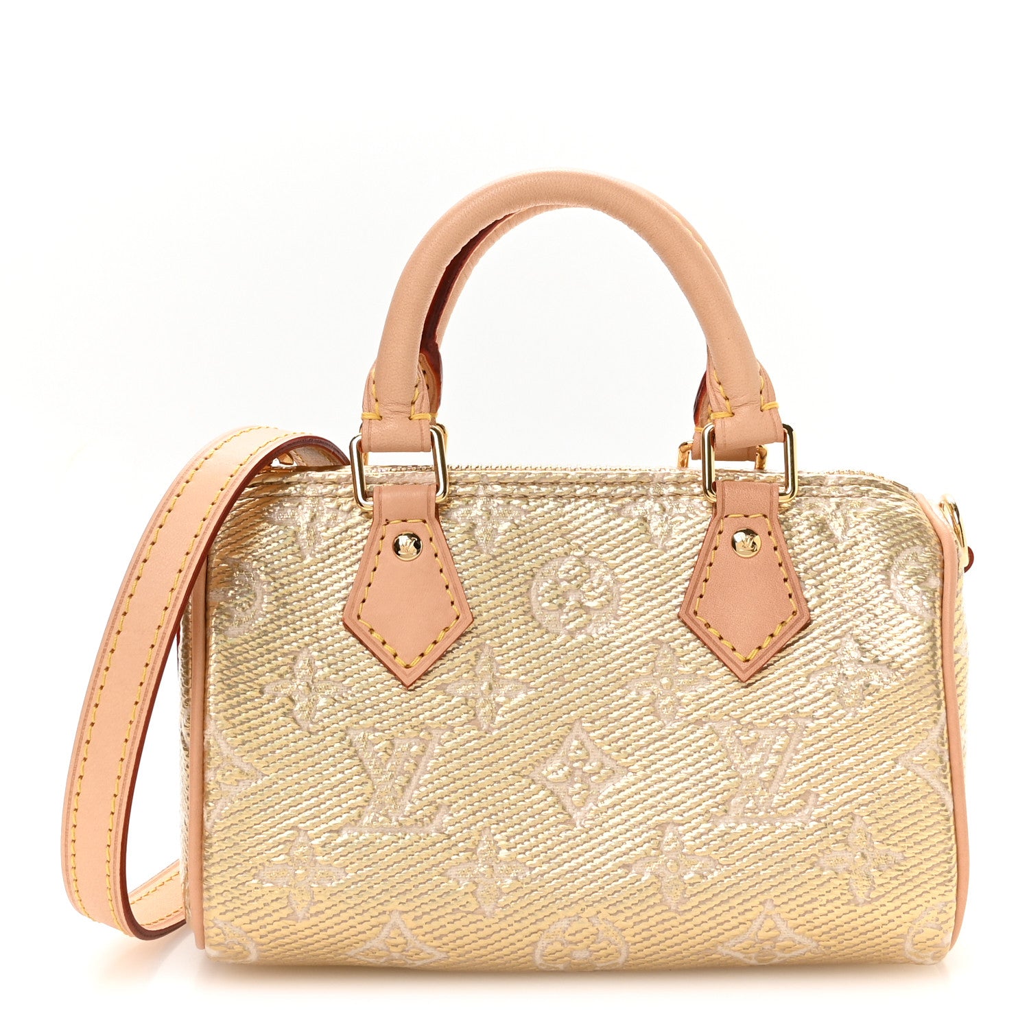 Louis Vuitton Monoglam Nano Speedy Beige 1 of 9