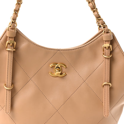 Chanel Calfskin Quilted Mini Coco Shopping Bag Brown 8 of 10