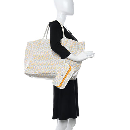 Goyard Goyardine Saint Louis Claire Voie GM White 2 of 11